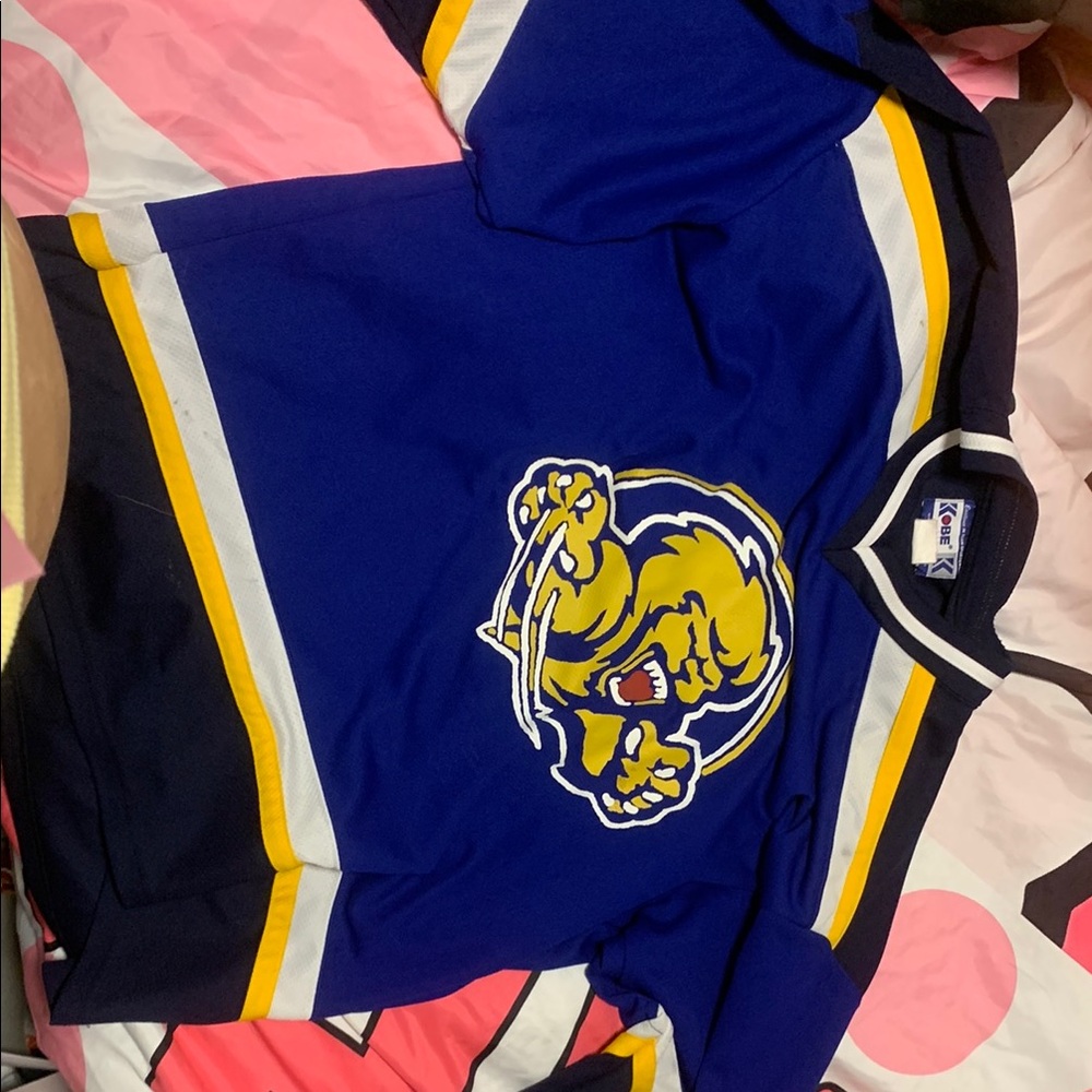 Kobe Blue and Yellow Hockey Jersey